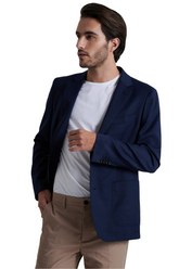 Navy Blue Travel Line Blazer Slim Fit